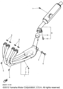 FZR600RG Выхлопная система