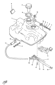 CW50RS Топливный бак