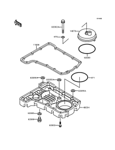 ZR750 Поддон картера