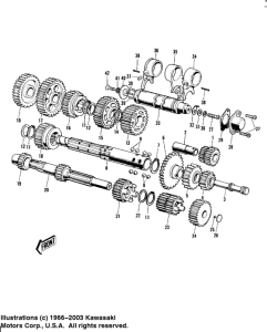 KV100 Transmission / change drum 1 / 2