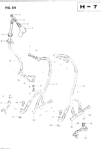 GS500 Передние тормозные трубки