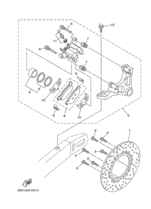 TDM900A Задний суппорт