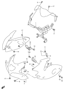 SV650 Cowling instalation parts