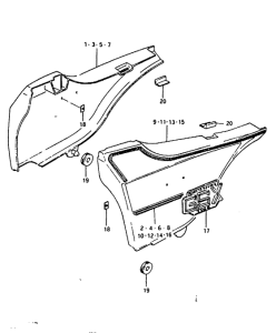 GSX1100 Обтекатель задний