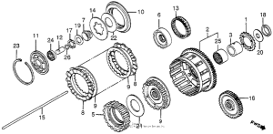 VF1000F Сцепление