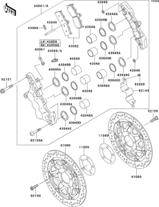 ZX1200 Передний тормоз
