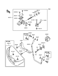 KX125 Главный тормозной цилиндр