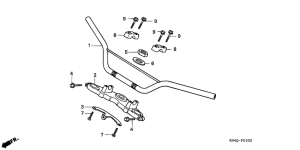 XR100 Handle pipe / top bridge