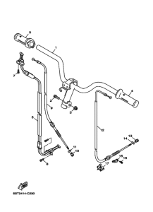 XC50 ｽﾃｱﾘﾝｸﾞﾊﾝﾄﾞﾙ & ｹｰﾌﾞﾙ