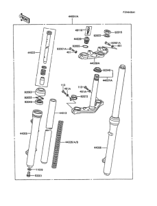 KX60 Передняя вилка