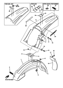 YZ250F YZ250FV Крыло