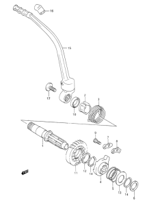 DR350 Ножной стартер