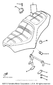 XJ650J Сиденье