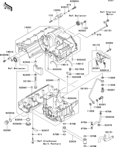ZX1200 Crankcase(1 / 2)