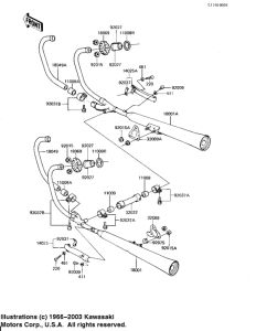 KZ650 Глушитель