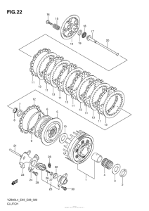 VZ800 Сцепление