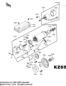 KZ1000 Starter motor / starter clutch