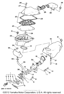YSR50D Воздушный фильтр