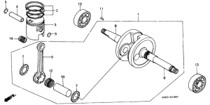 SRX90 Crankshaft / piston