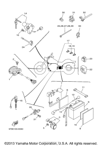 XVS650 Электрика