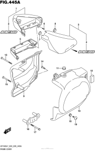 VZ1500 Обтекатель рамы