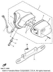 XV1100GC Фонарь