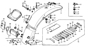 MR175 Rear fender + tool box