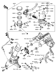 ZX1000 フロントマスタシリンダ