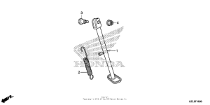 CRF50F Подножка