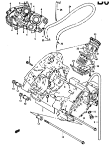 RG125 Картер двигателя
