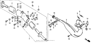 CR500R Глушитель