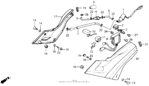 VFR700F Боковые обтекатели