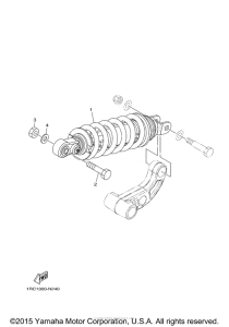 FZ09FCGY Задняя подвеска