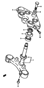 GSX750 Траверса нижняя