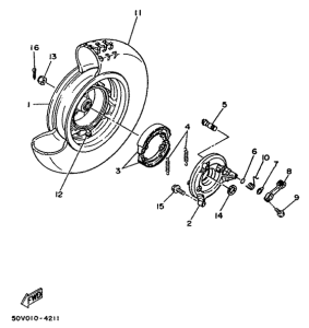 XC125 Переднее колесо