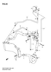 GSX-R1000 Радиатор hose