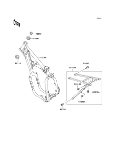 KX500 Frame comp