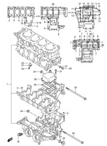 GSX-R600 Картер двигателя