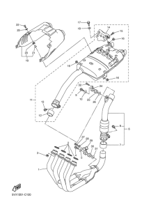 FZ6-S Выхлопная система
