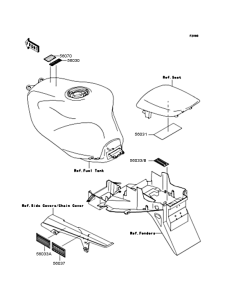 ZX900 Лейбл предостережения