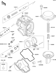 ZX1100 Карбюратор в разборе