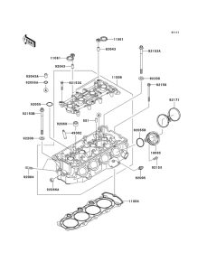 ZX600 Головка цилиндров
