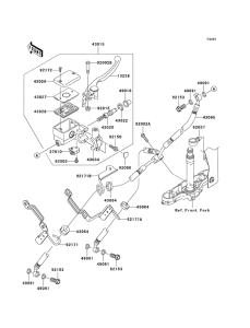 VN1600 Передний тормозной цилиндр