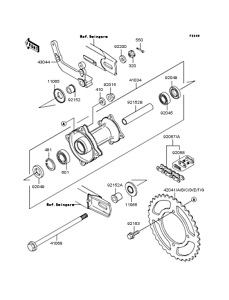KX65 Заднее колесо и цепь