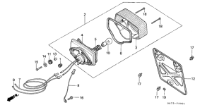 C70Z2 Taillight unit ass`y