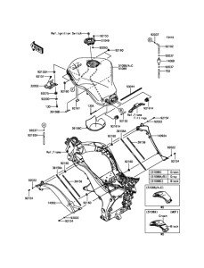 ZX1000 Топливный бак