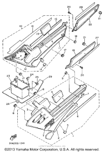FJ1200AE Боковые обтекатели