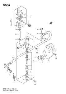 DR-Z400 Задний тормозной цилиндр