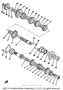 YZ250F Трансмиссия