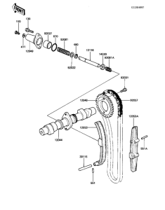 KZ1000 Camshaft / chain / tensioner